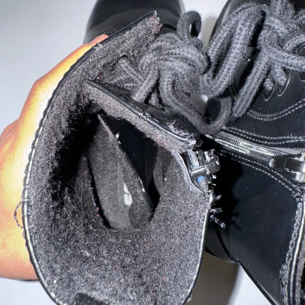 Black Combat boots size 6.5 - Picture 5 of 7